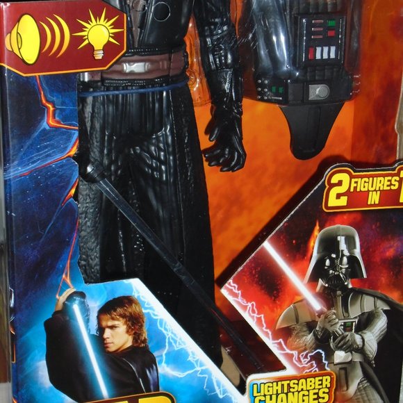 HASBRO, STAR WARS, ANAKIN TO DARTH VADER DOLL/FIGURE, ANIMATED/LIGHTS/SOUND, NEW - Picture 6 of 16